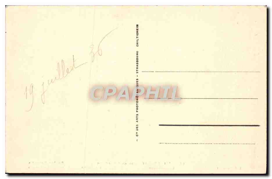 CPA Le Puy Les Quatre Rochers — Verso
