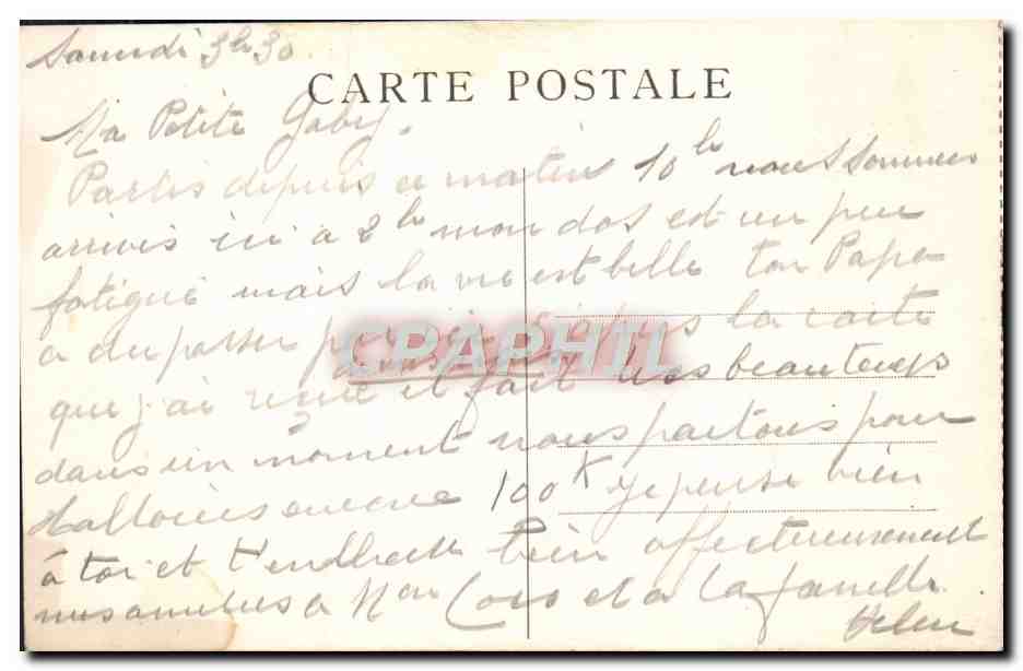 CPA Nantua Un Coin Du Lac — Rückseite