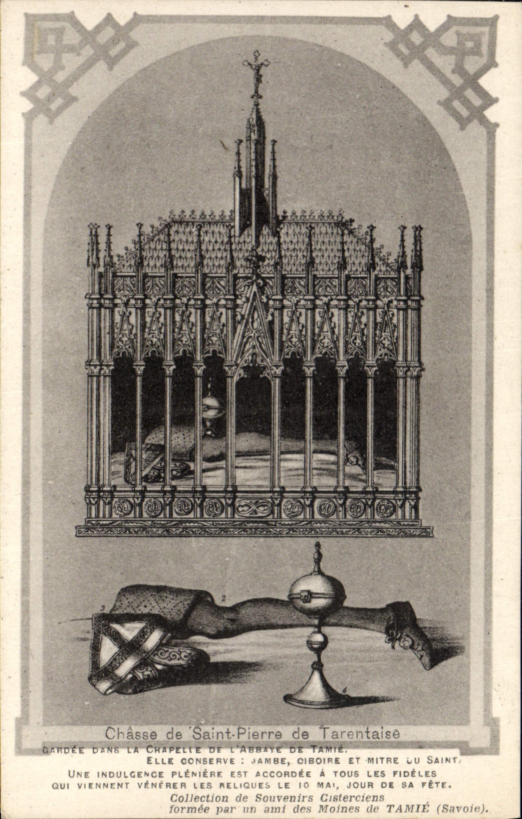 Châsse de Saint-Pierre de Tarentaise — Abbaye de Tamié, Savoie — Collection de Souvenirs Cisterciens