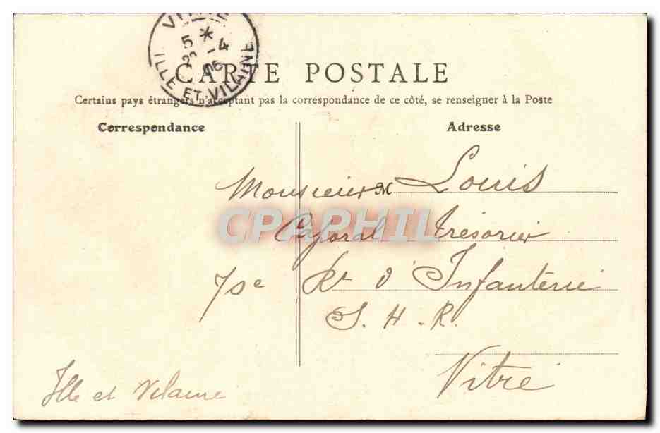 CPA Paris Avenue De I'Observatoire — Rückseite
