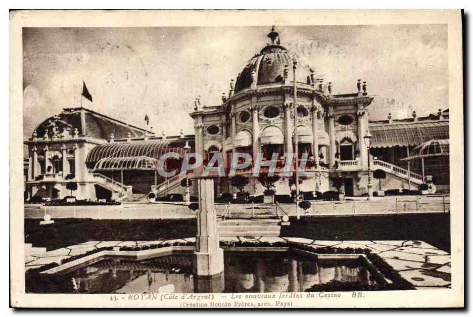 CPA Royan Les Nouveaux jardins du casino 