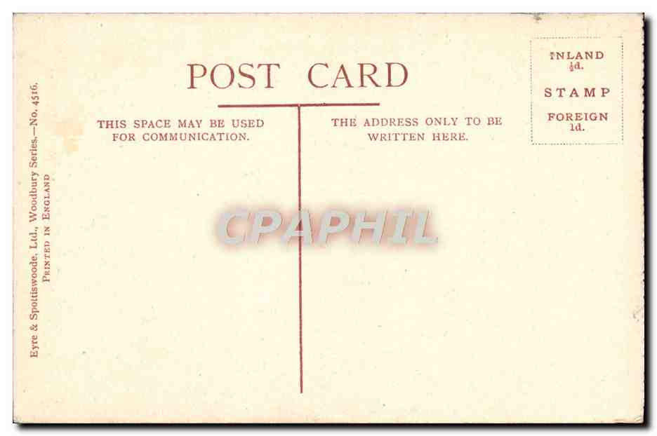 CPA A Village Funeral Leeds Gallery Frank Holl — Verso