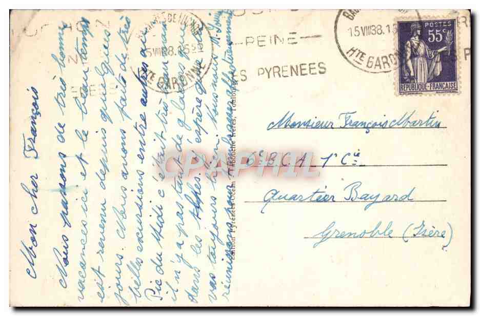 Luchon-Superbagnères — Vue plongeante sur le cirque et la vallée du Lys — Les Pyrénées Centrales — éditeur Luchon-Superbagnères, n° 475 — Reverso