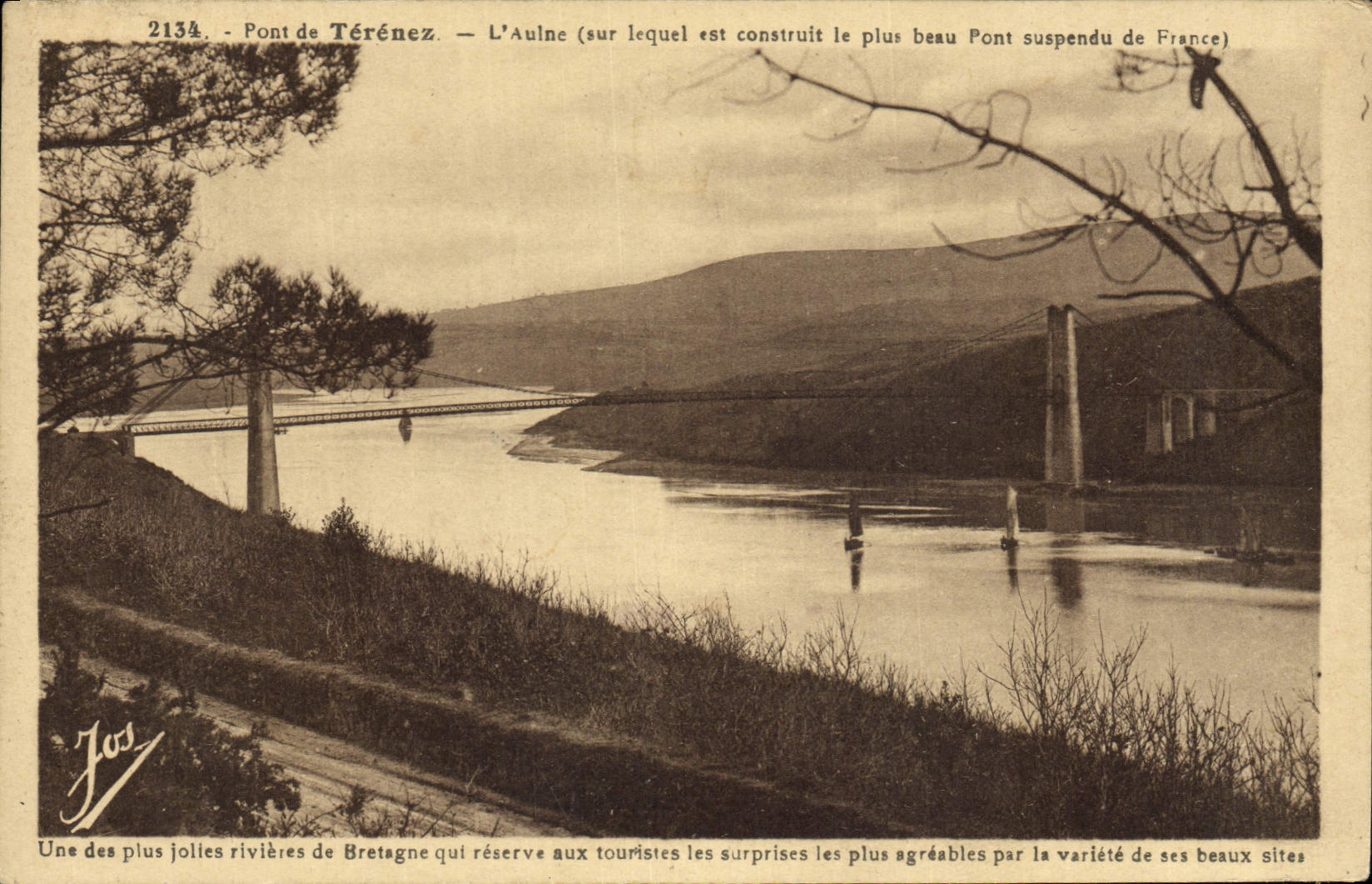 CPA Pont de Terenez L'Aulne 