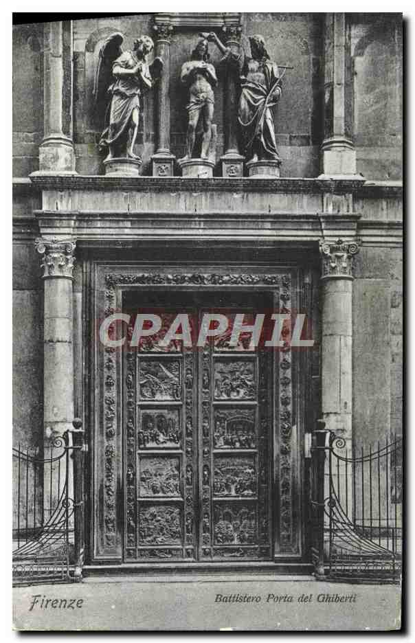 CPA Firenze Battistero Porta Del Ghiberti