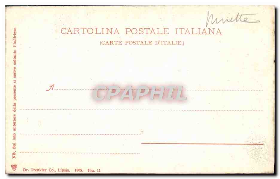 CPA Firenze Battistero Porta Del Ghiberti — Verso