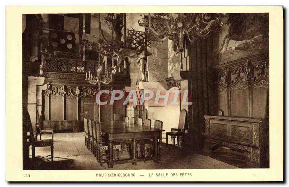 Haut-Kœnigsbourg — La Salle des Fêtes — éditeur BRAUN & Cie, Dornach - Anverso