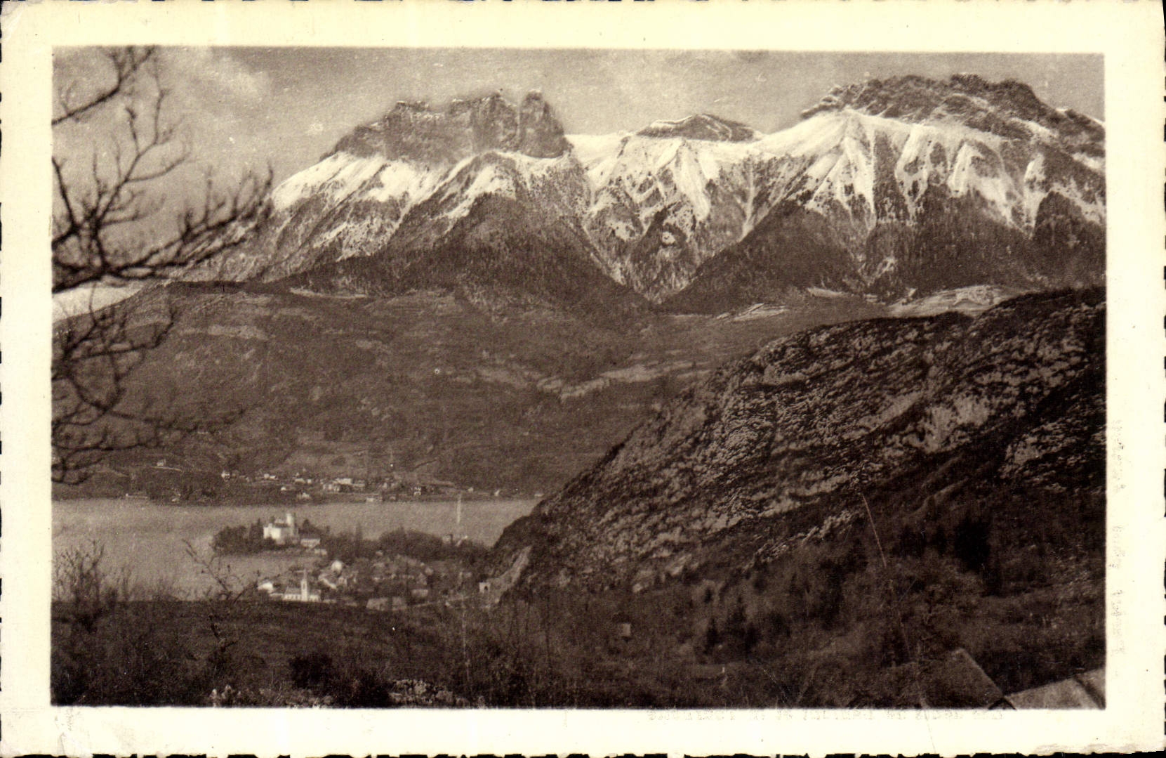 See Annecy — Dents de Lanfon und La Tournette — Bilderhafte Orte der Savoie, Nr. 222, Verlag Partot, Annecy