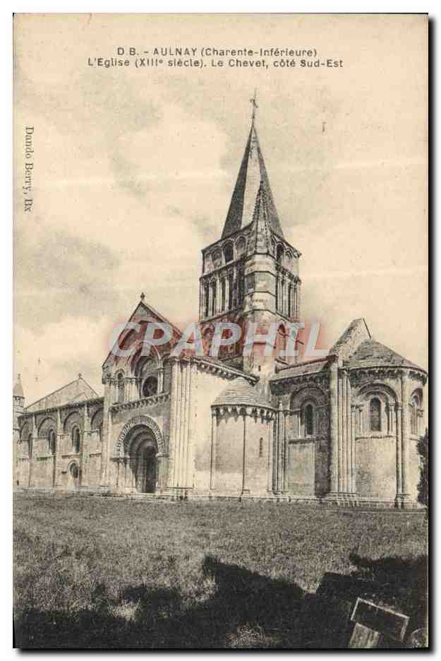 CPA Aulnay L'Eglise Le Chevet Cote Sud Est