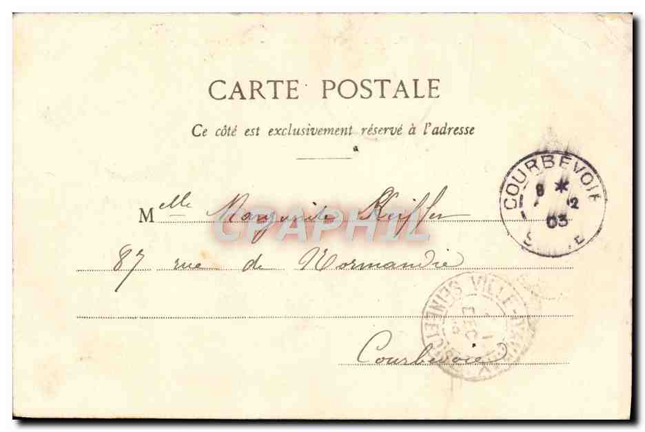 CPA Paris Buttes Chaumont Le Pont Suspendu — Rückseite