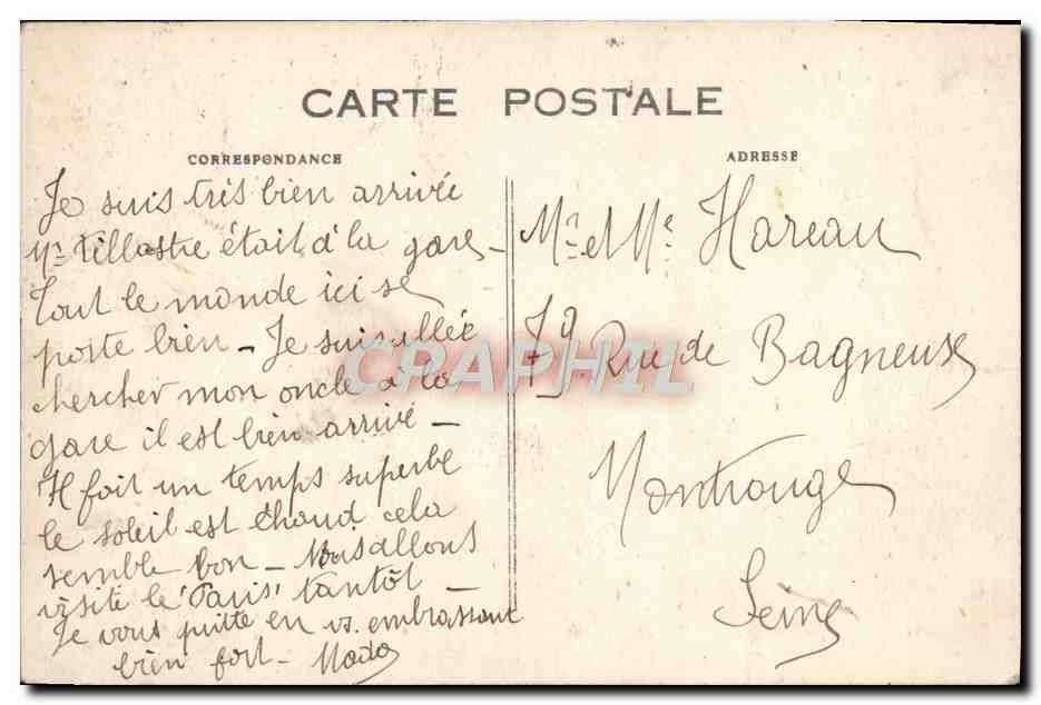 CPA Le Havre L'Hotel De Ville et le jardin — Rückseite