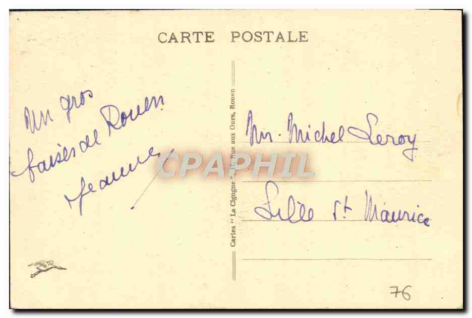 CPA Bonsecours Basilique La Nef au mois de Marie  — Rückseite