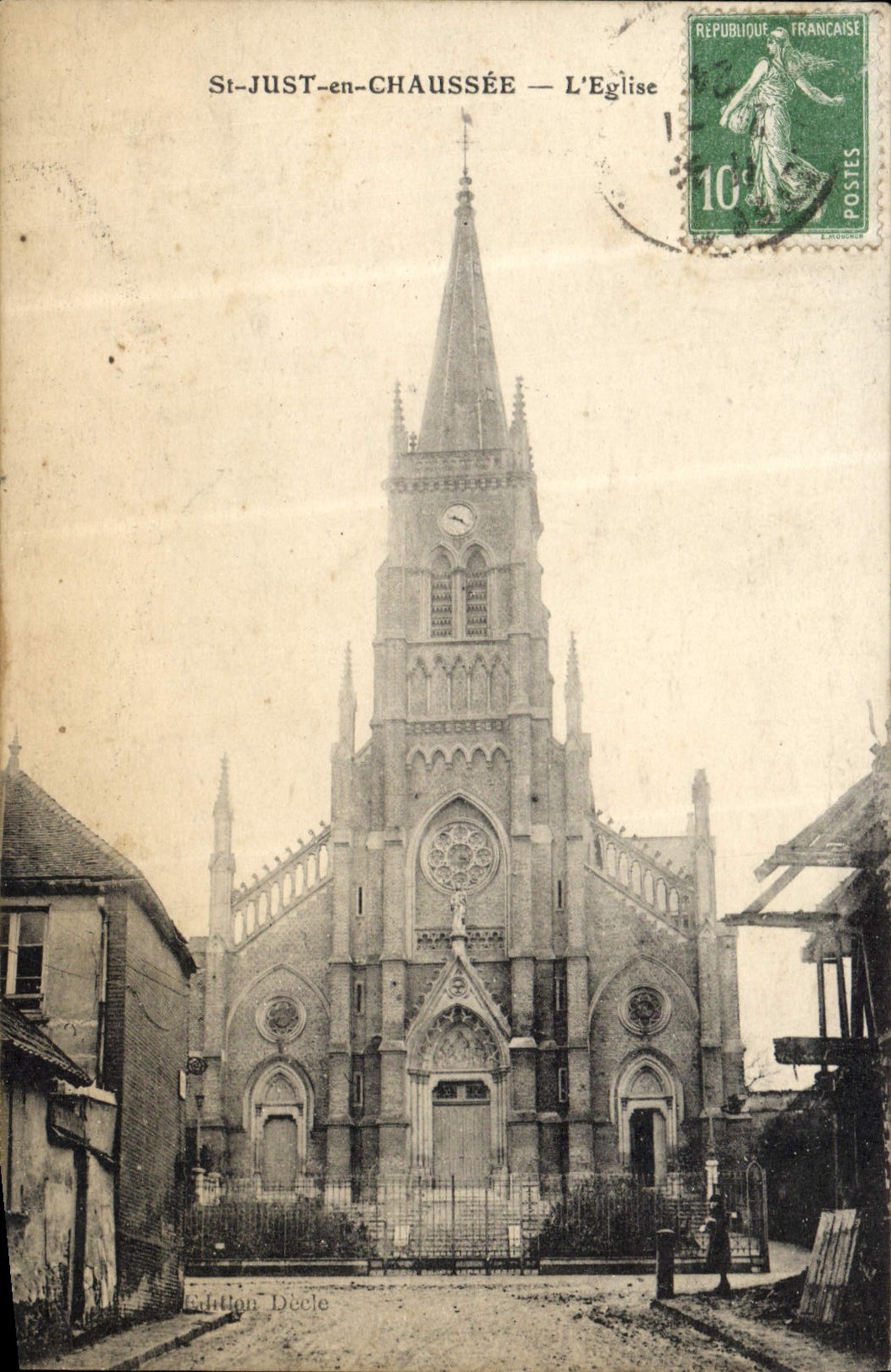 St-JUST-en-CHAUSSÉE — L'Église — Édition Décle