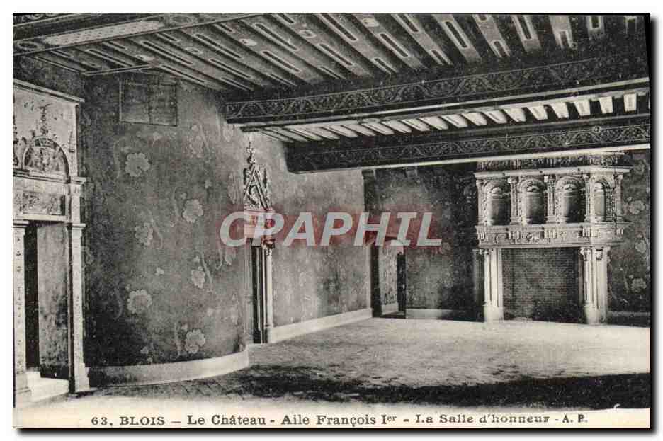 CPA Blois Le Chateau Aile Francois 1er La Salle d'honneur