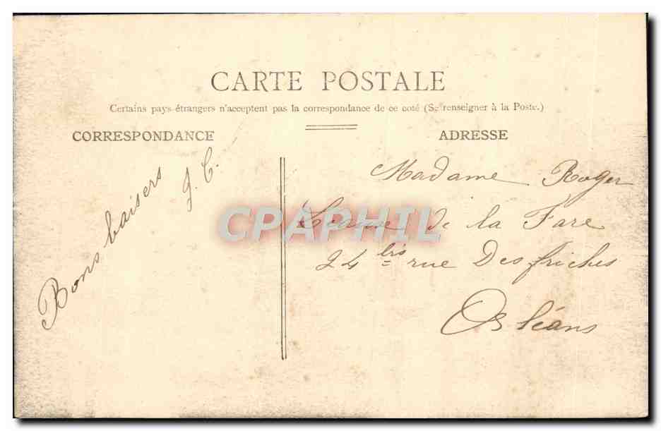 CPA Montargis Vue Sur Le Canal — Rückseite
