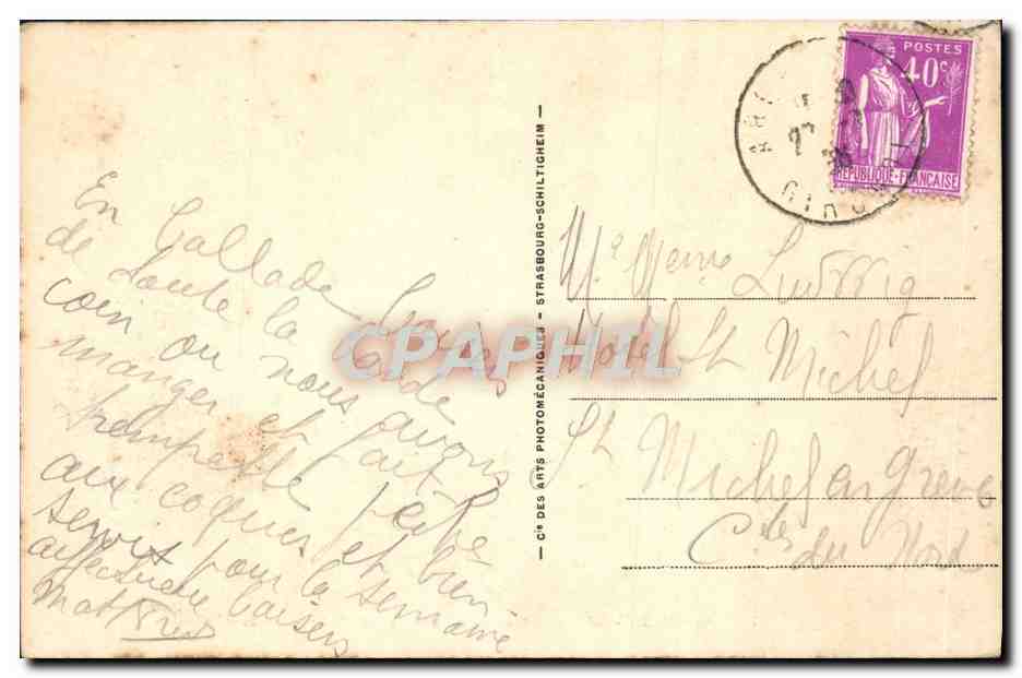 Arcachon - Côte d'Argent - La Côte du Moulleau aux Abatilles — CPA n°77, éditeur CPAPHIL — Verso