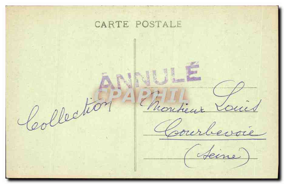 CPA Chartres L'Eveche — Rückseite
