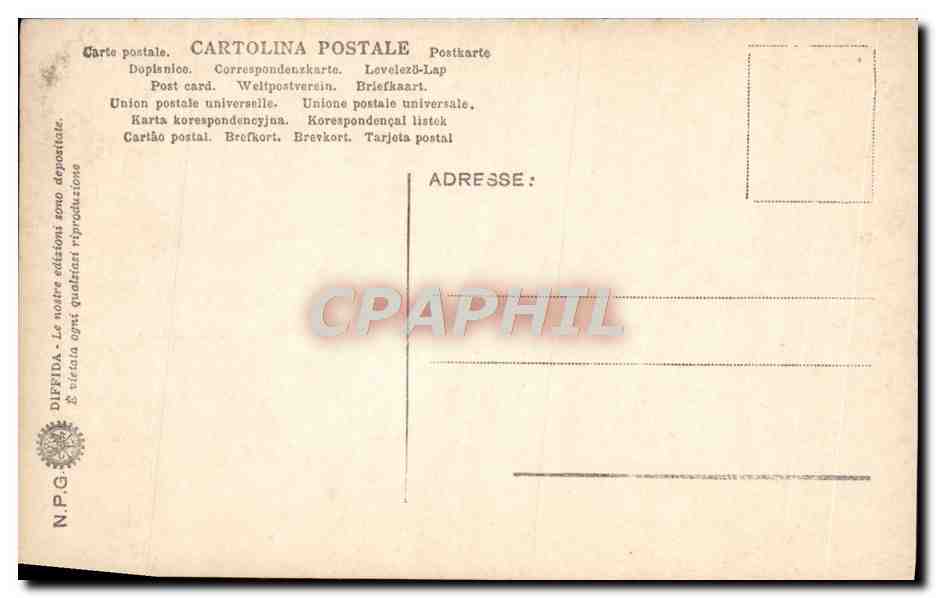 CPA Roma Museo Delle Terme Stucchi della Farnesina  — Rückseite