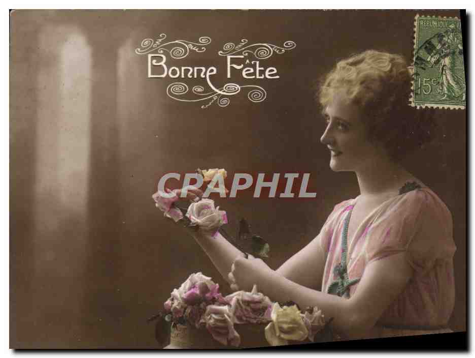 CPA Bonne Fete Femme