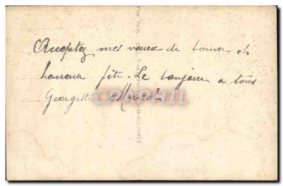 CPA Bonne Fete Femme — Verso