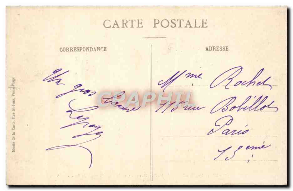 Le Touquet-Paris-Plage — Sanddünen in den Pinewäldern — G. S. — Rückseite