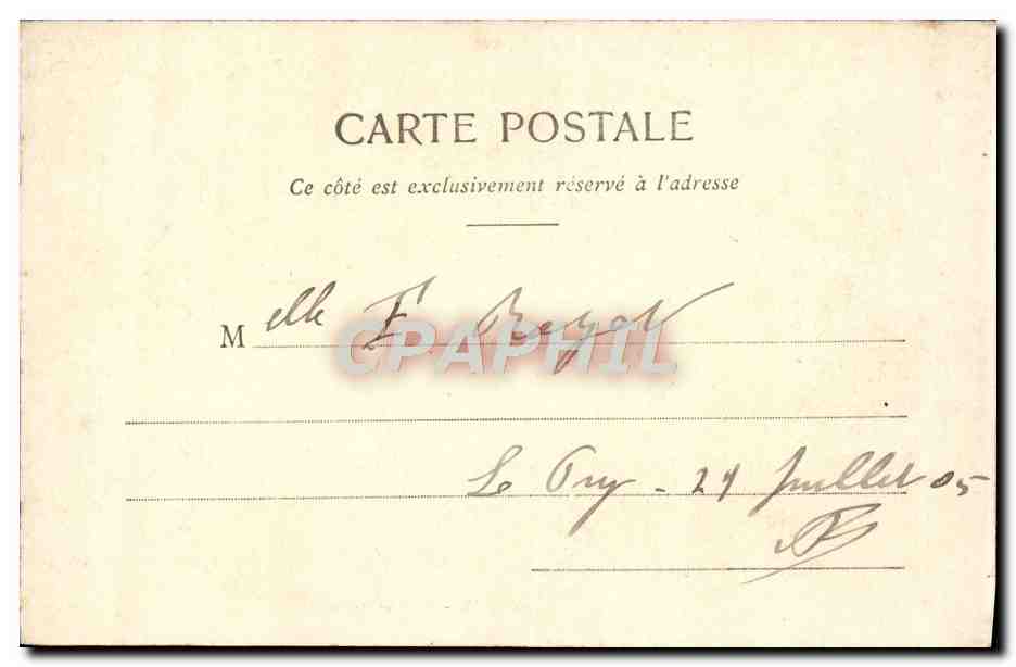CPA Le Puy Interieur St Michel — Verso
