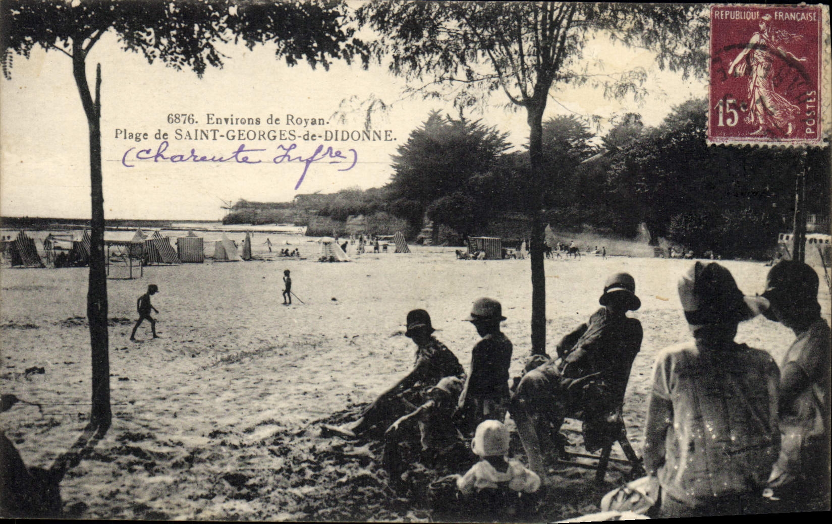 CPA Plage de Saint Georges de Dionne Environs de Royan