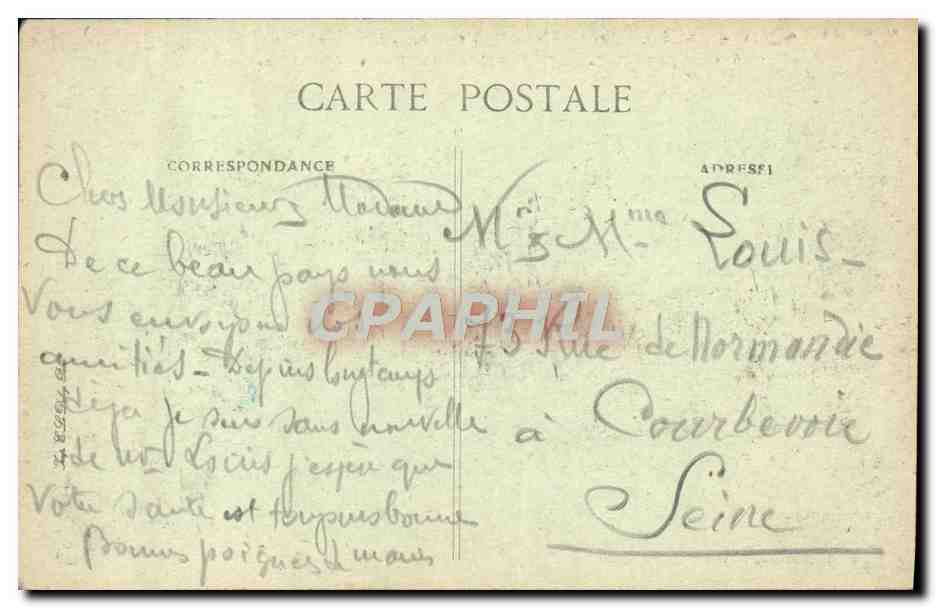 CPA Plage de Saint Georges de Dionne Les Rochers de Vallieres — Verso