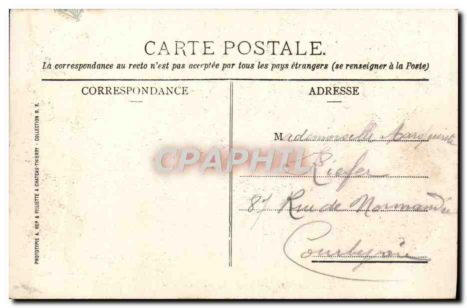 St-Germain-en-Laye — La mare aux canards — Éditeur Château-Thierry, n° 2285 — Rückseite