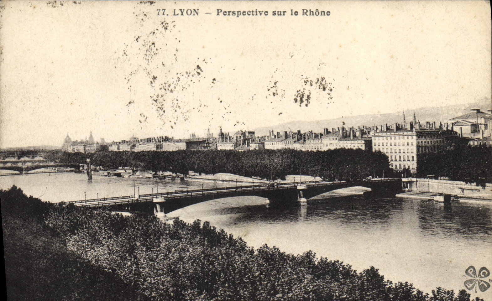 LYON — Perspective sur le Rhône — Éditions Lyon, n°77