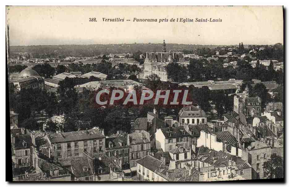 CPA Versailles Panorama Pris de L'Eglise Saint Louis