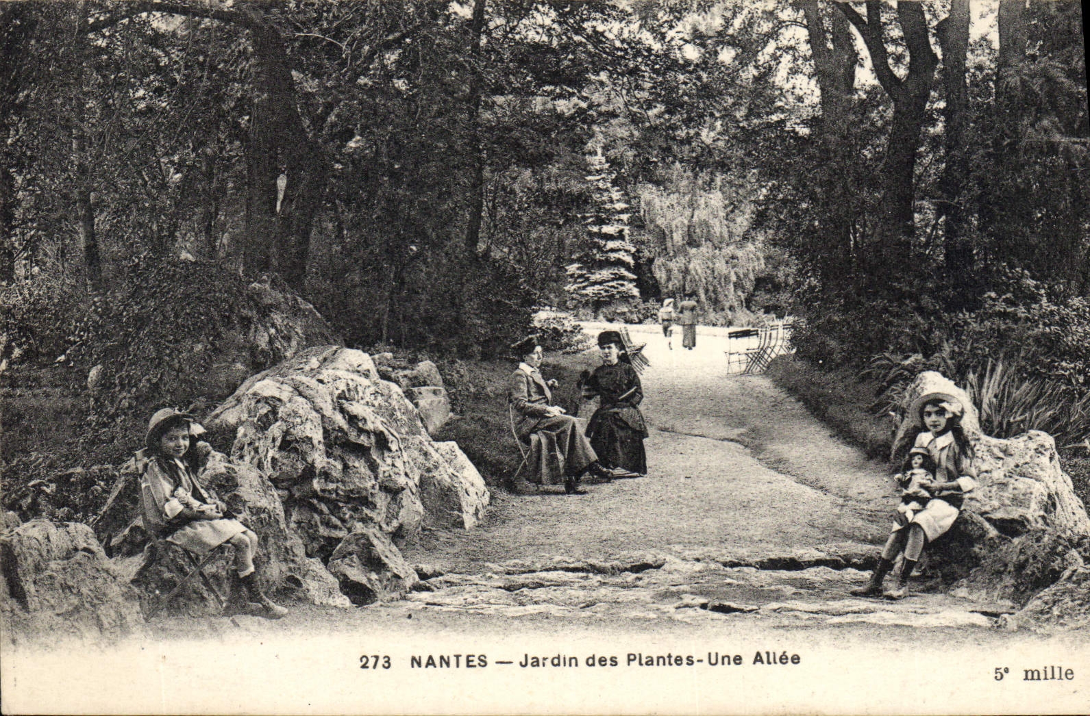 CPA Nantes Jardin des Plantes Une Allee