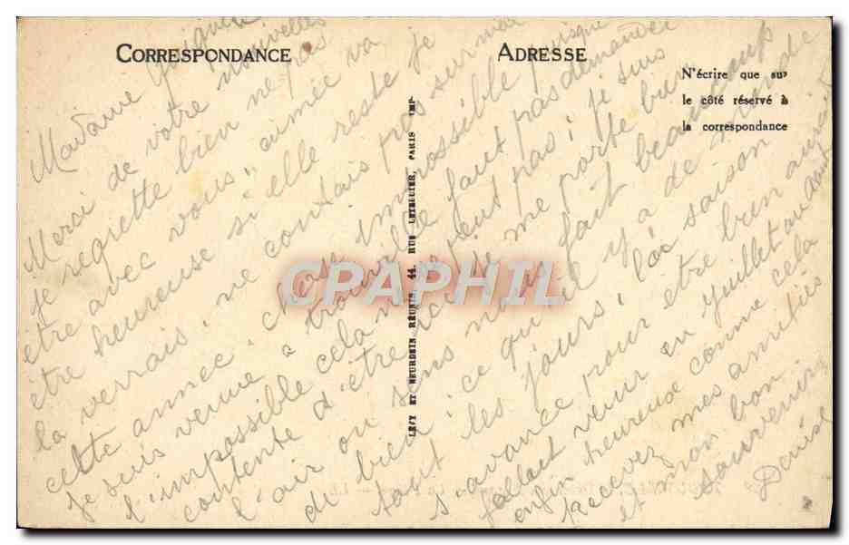 CPA Trouville La Reine des Plages La plage — Verso