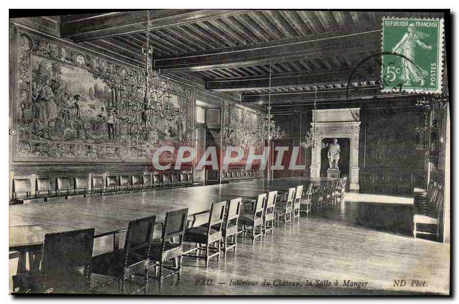 CPA Pau Interieur du Chateau la Salle a Manger