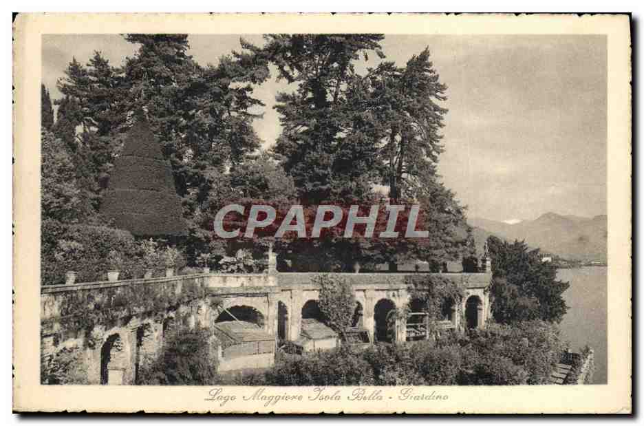CPA Lago maggiore Isola Bella Giardiono