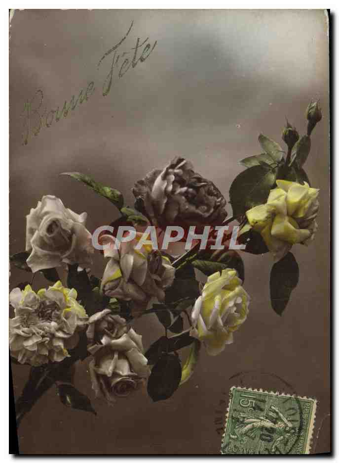 CPA Bonne Fete Fleurs 