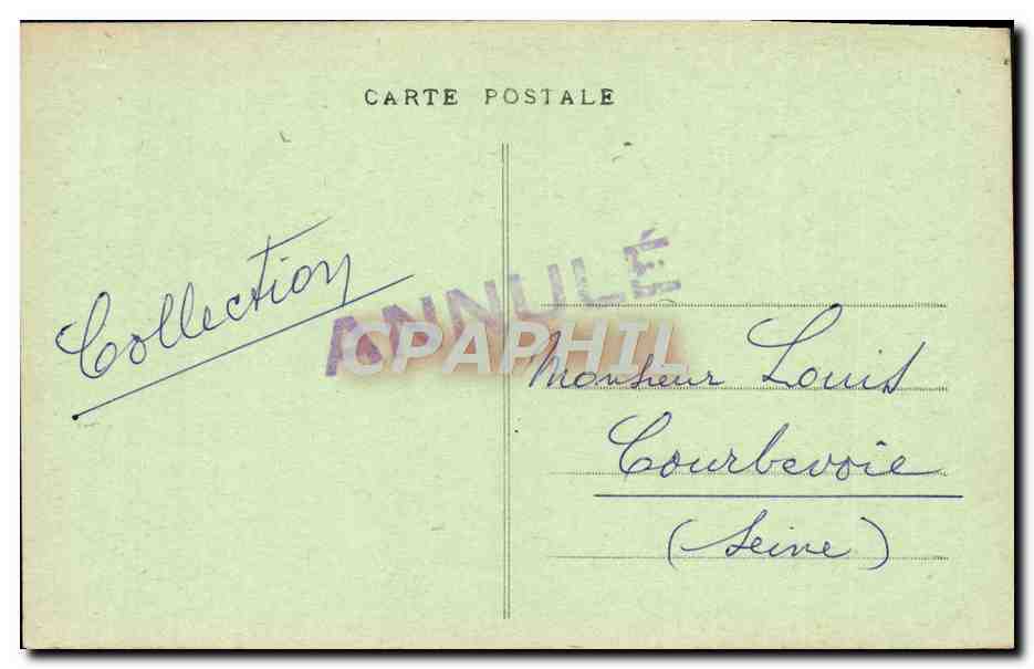 CPA Treguier Portail Principal de la Cathedrale — Rückseite