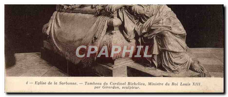 CPA Sorbonne Tombeau du Cardinal Richelieu Ministre du roi Louis XIII Paris 