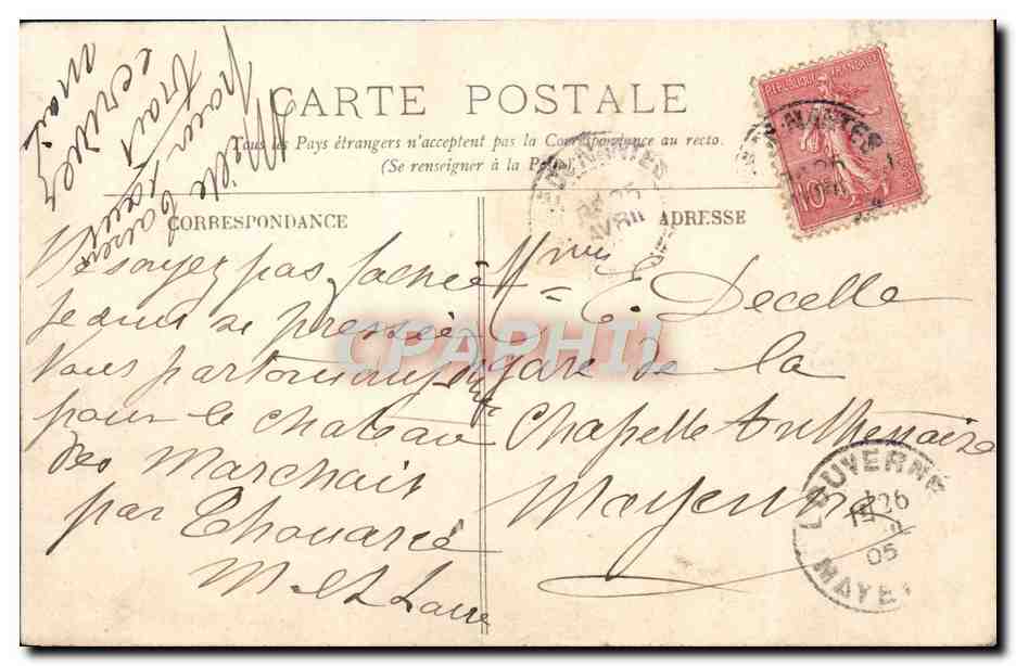 CPA Nantes — Verso