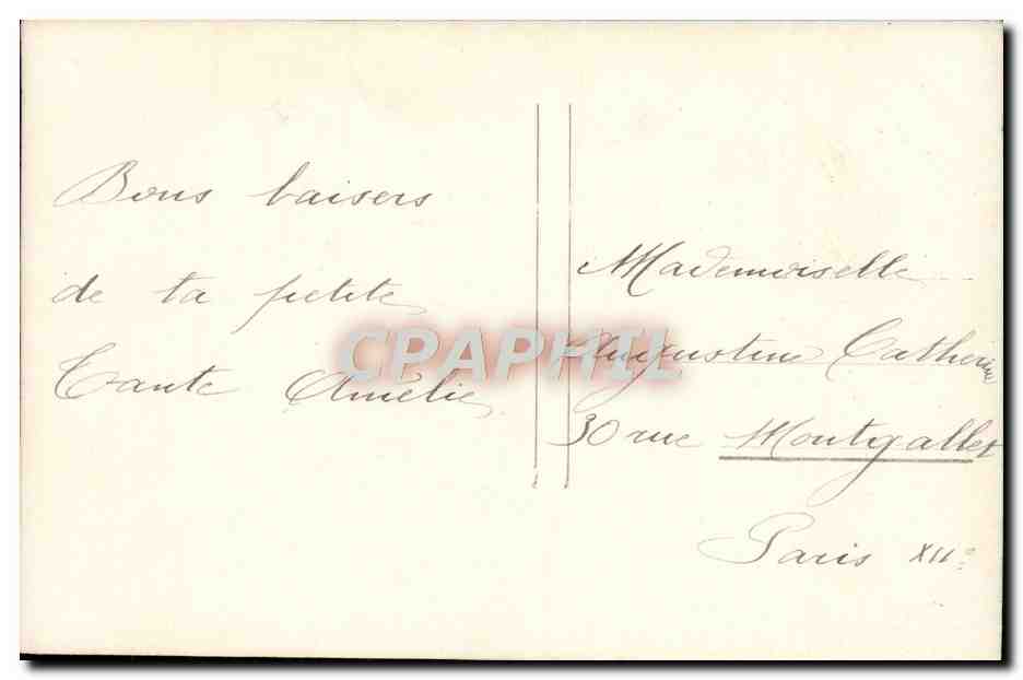 CPA Fantaisie Enfant — Rückseite