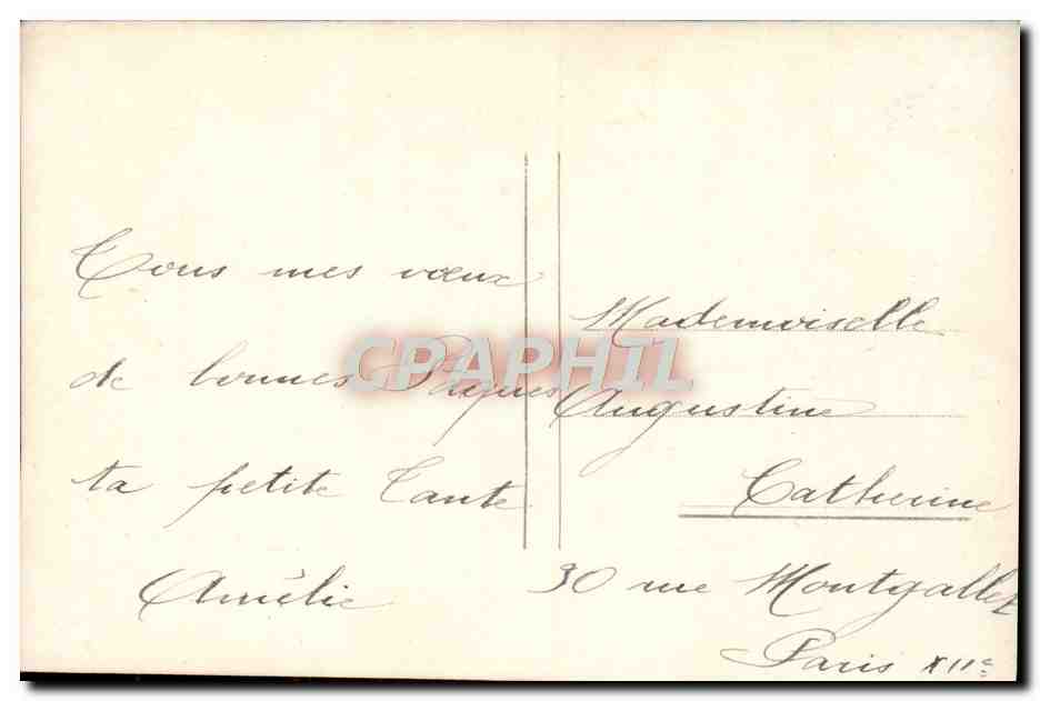 CPA Fantaisie Enfant — Rückseite
