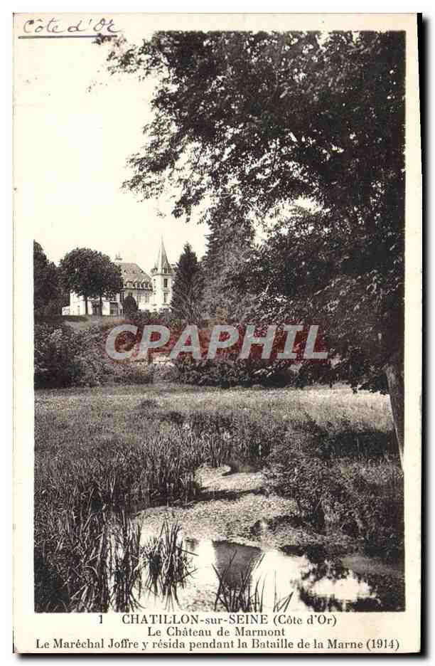 CPA Chatillon Sur Seine Le Chateau de Marmont 