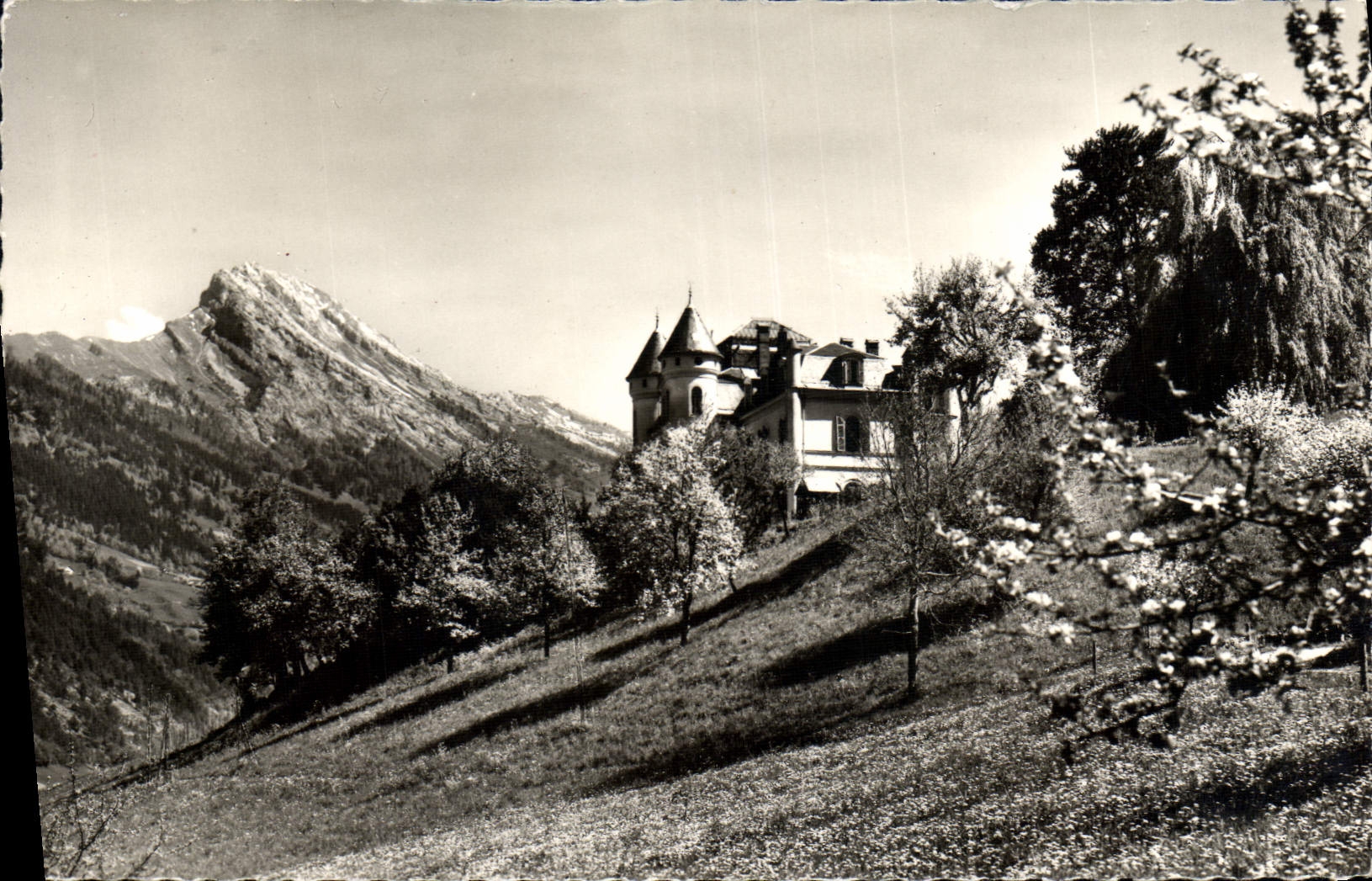 Thônes (Haute-Savoie) — Le Château et le Mont Lachat — Éditions G. Mouchet, Thônes