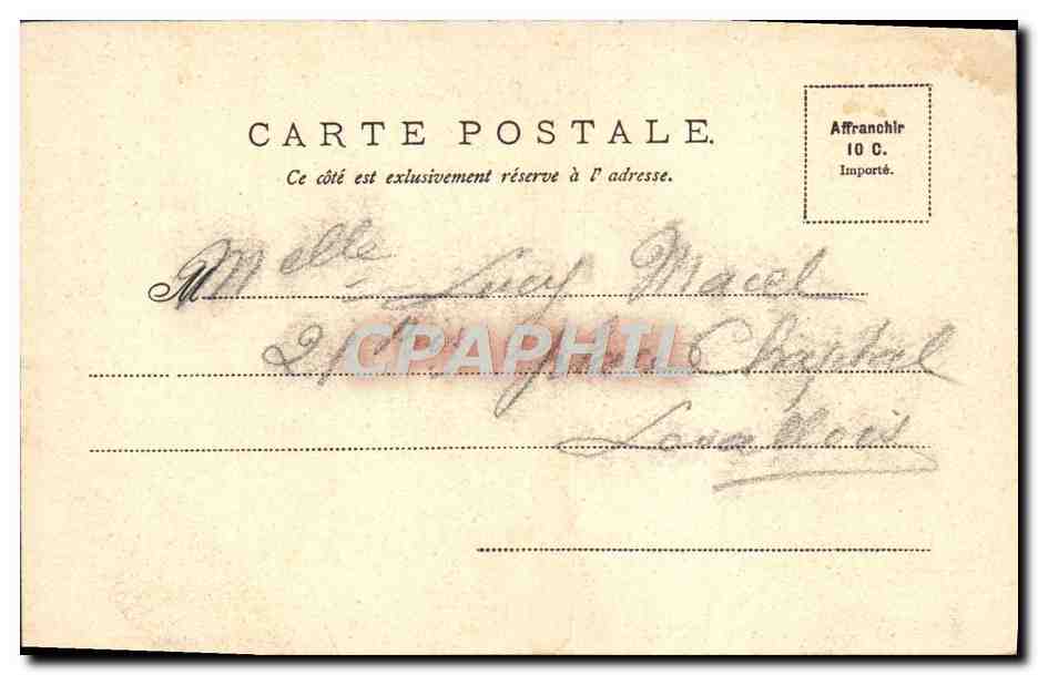 CPA Dieppe Le Chateau — Rückseite