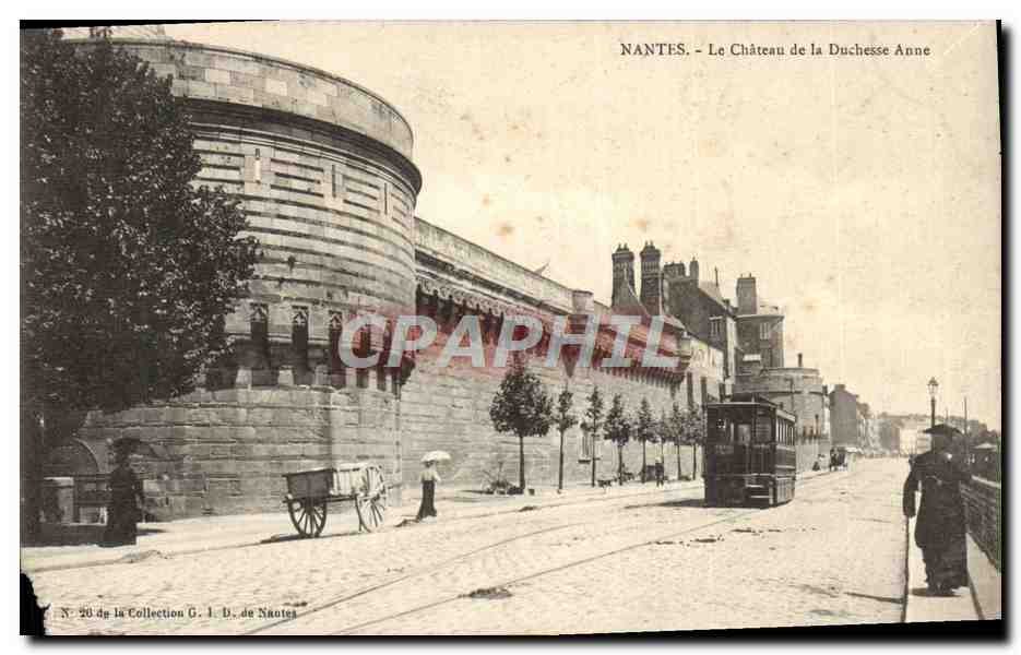 CPA Nantes Le Chateau de la Duchesse Anne Tramway