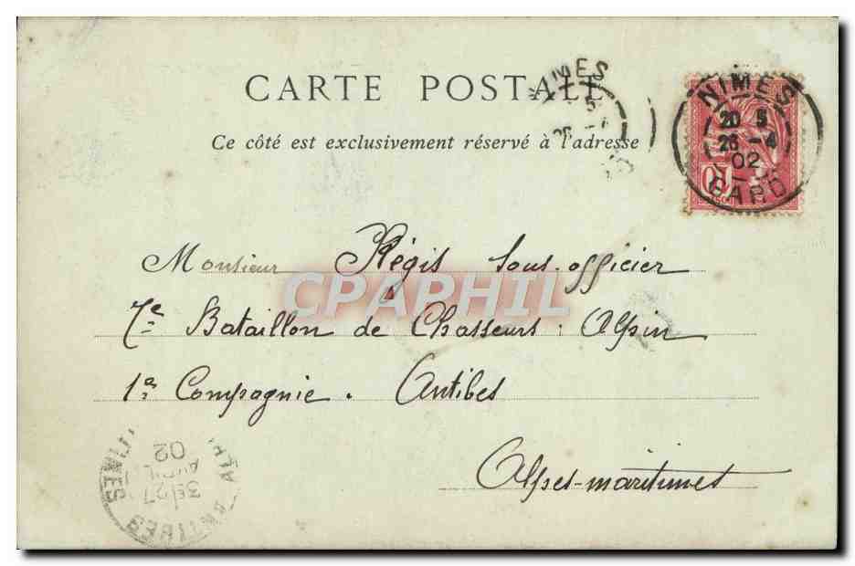 CPA Nimes Vue Interieure des Arenes — Rückseite