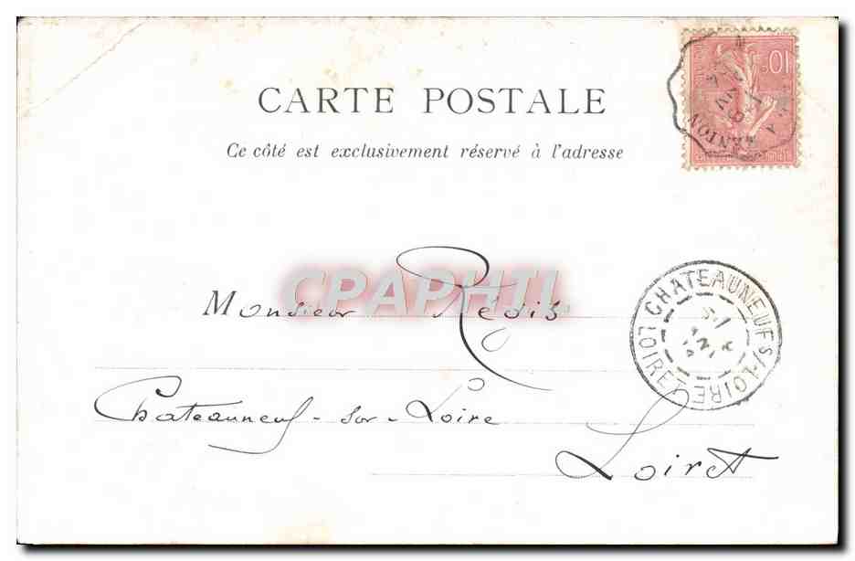CPA Carcassonne Le Jardin des Plantes — Verso