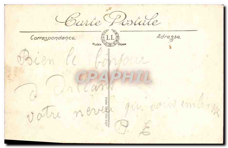 CPA Orleans La Cathedrale — Verso