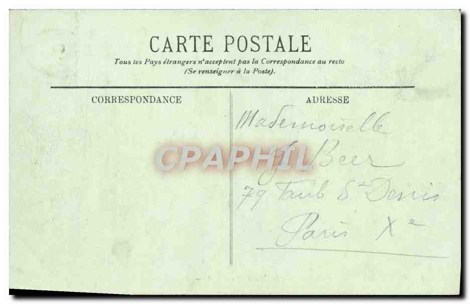 Chantilly — Le Château — La Façade Nord-Est — LL. — Verso