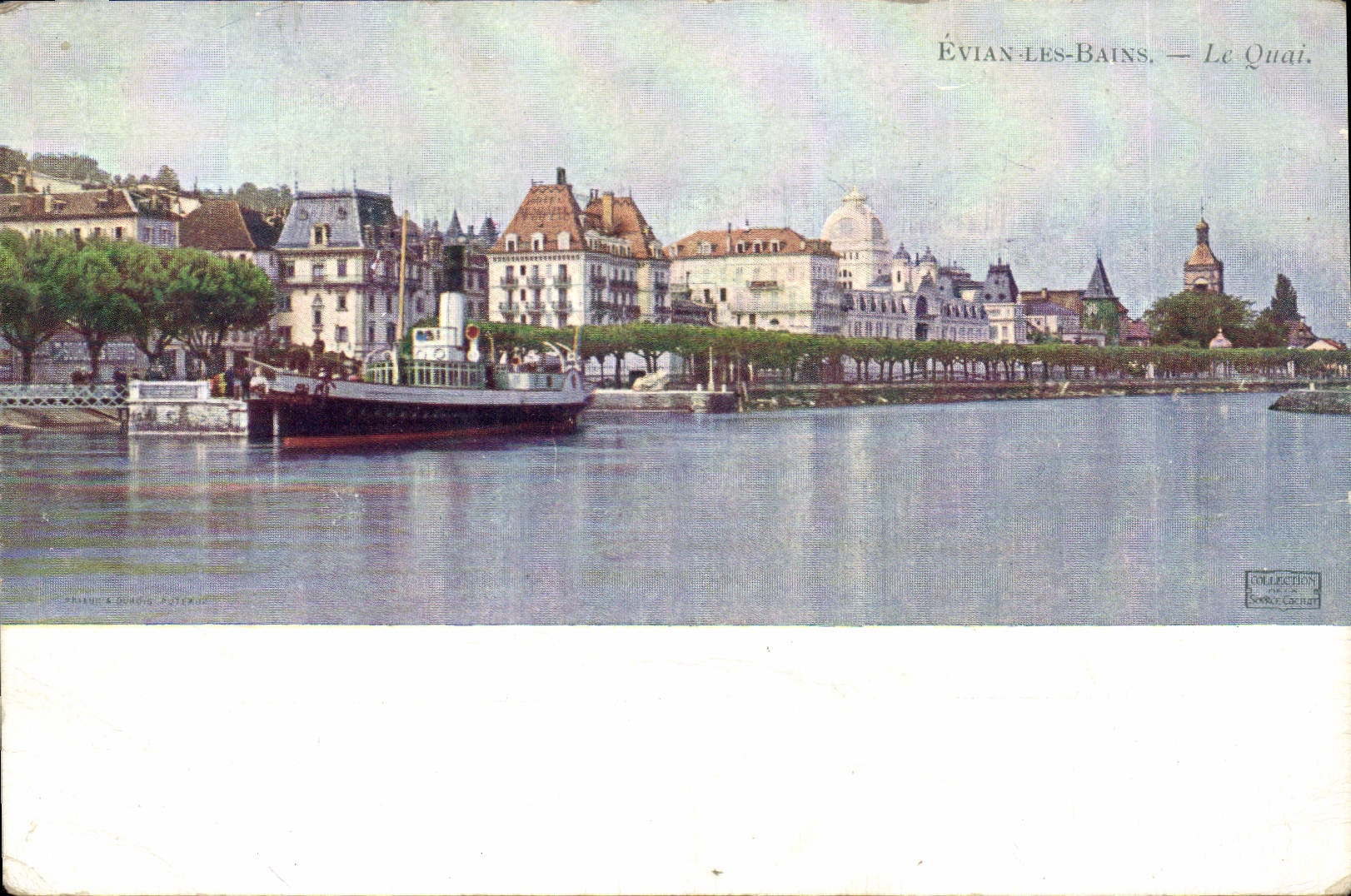 CPA Evian Les Bains Le Quai Bateau